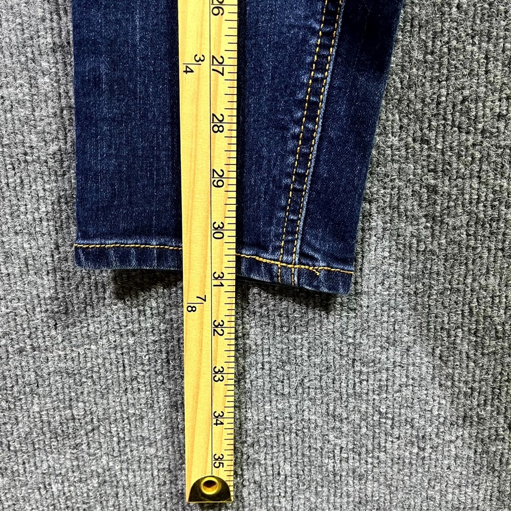 Mossimo Crop Skinny Jeans Womens 2 Blue Denim Stretch All Day Comfort Travel - Picture 5 of 8